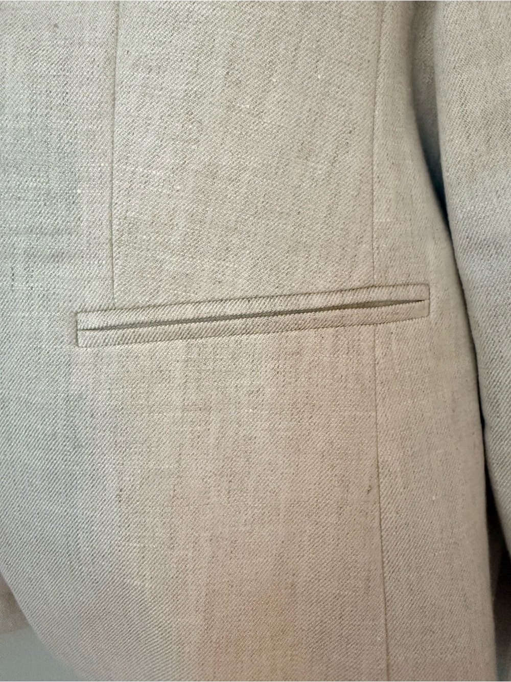 J. Crew Pale Linen Single-Button Blazer - Picture 8 of 9